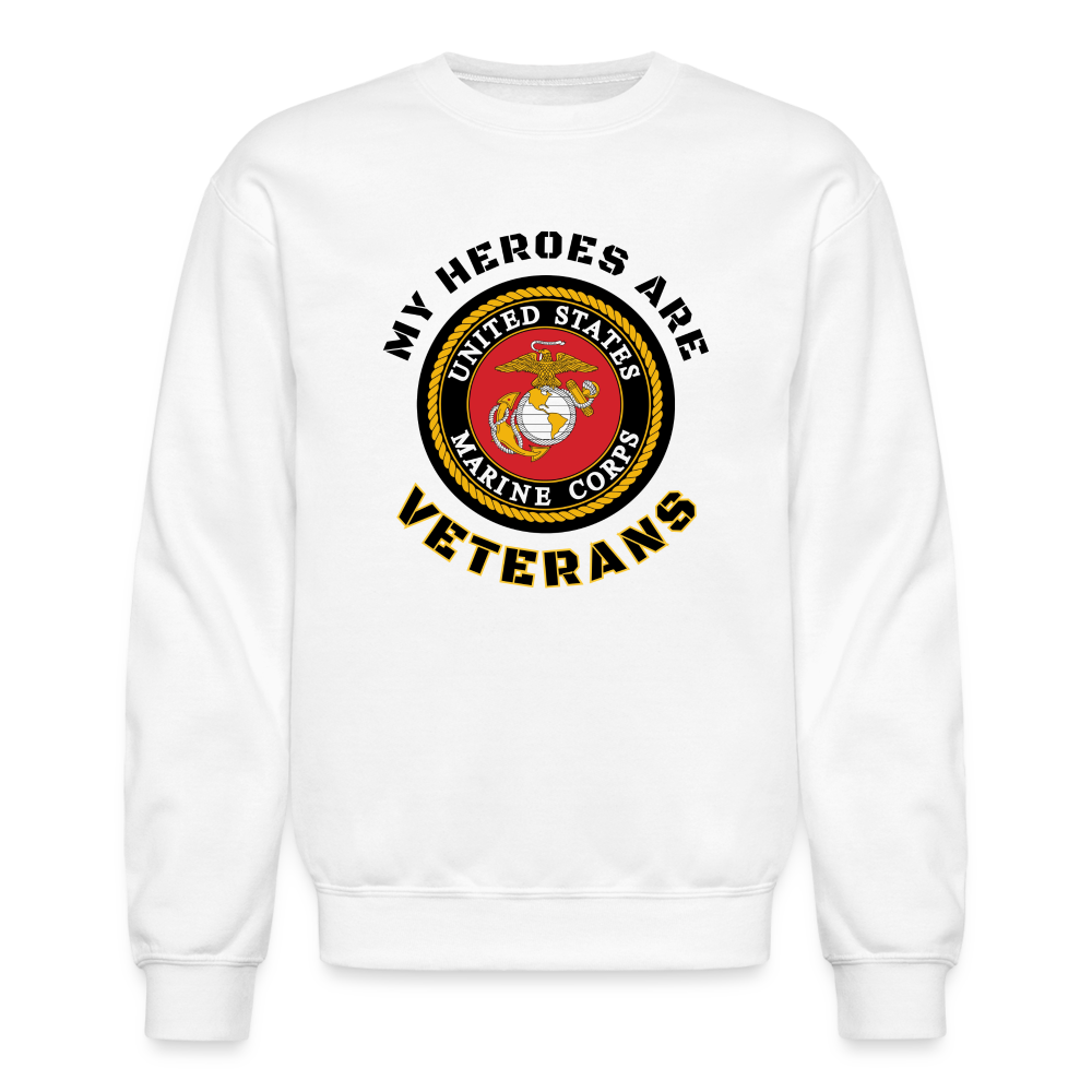 My USMC Hero: Crewneck Sweatshirt - white