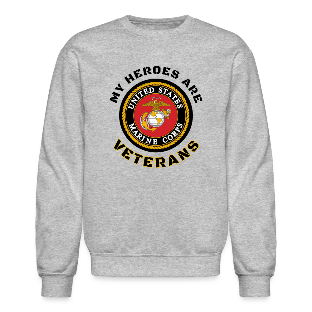 My USMC Hero: Crewneck Sweatshirt - heather gray