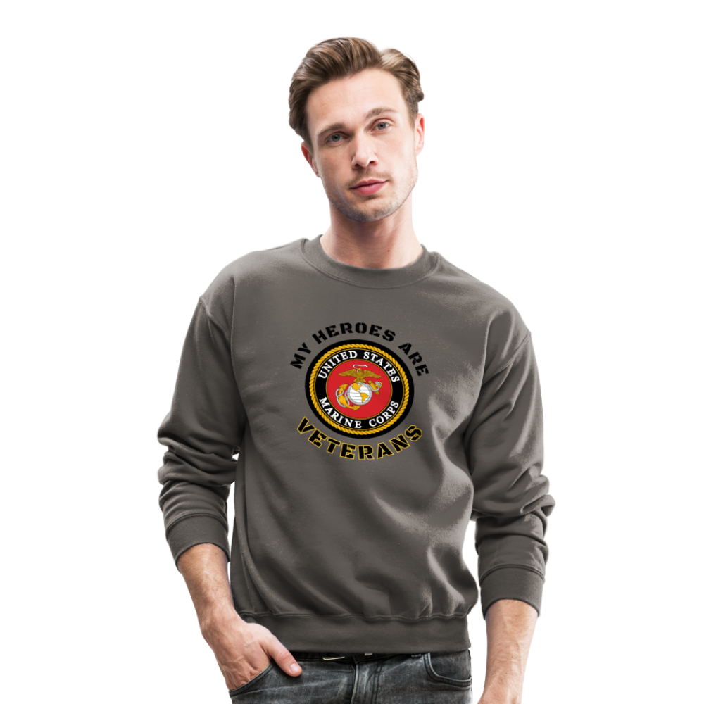 My USMC Hero: Crewneck Sweatshirt - asphalt gray