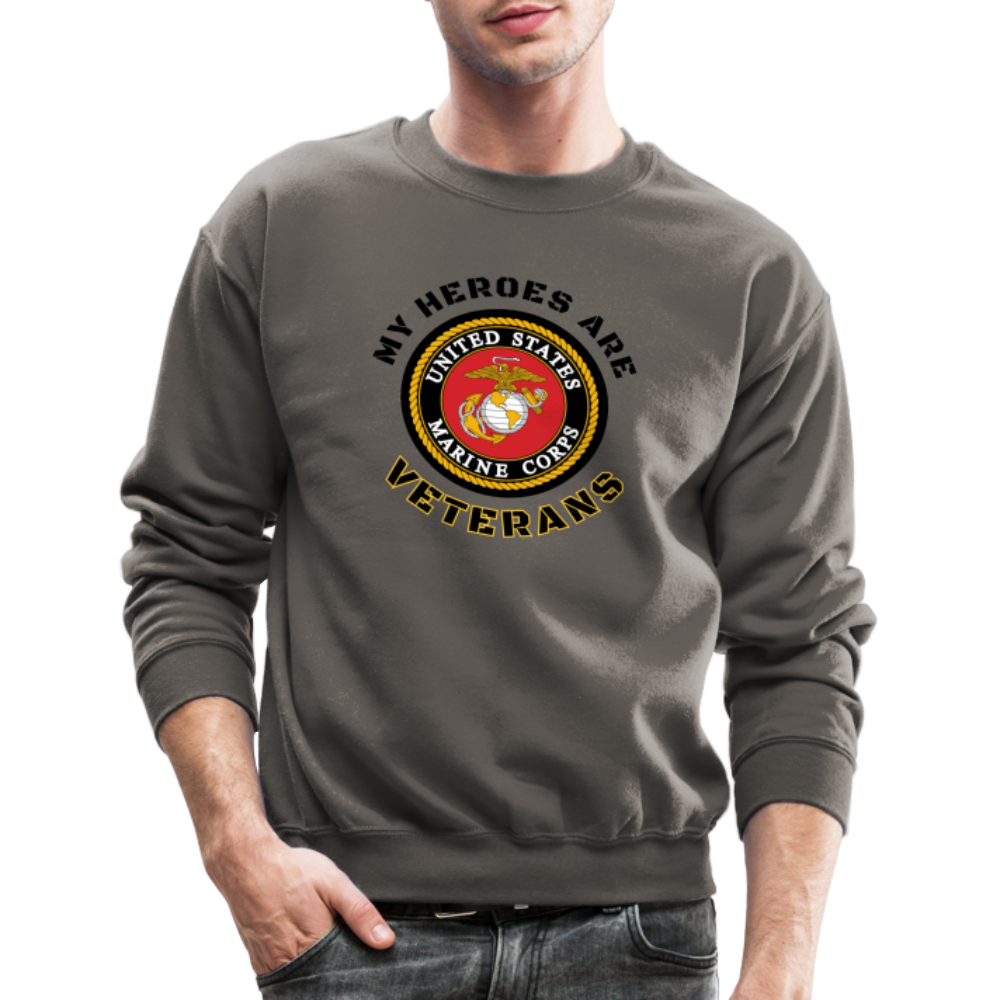 My USMC Hero: Crewneck Sweatshirt - asphalt gray