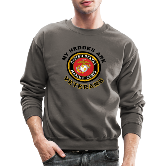 My USMC Hero: Crewneck Sweatshirt - asphalt gray