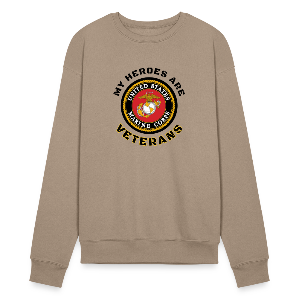 My USMC Hero: Bella + Canvas Unisex Sweatshirt - tan