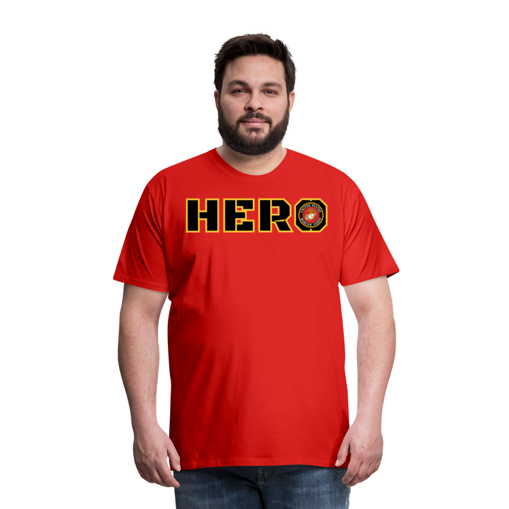 USMC Hero: Men's Premium T-Shirt - red