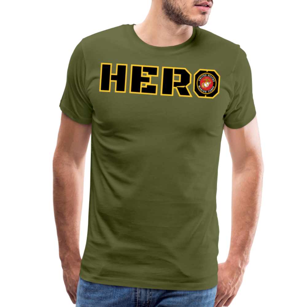 USMC Hero: Men's Premium T-Shirt - olive green