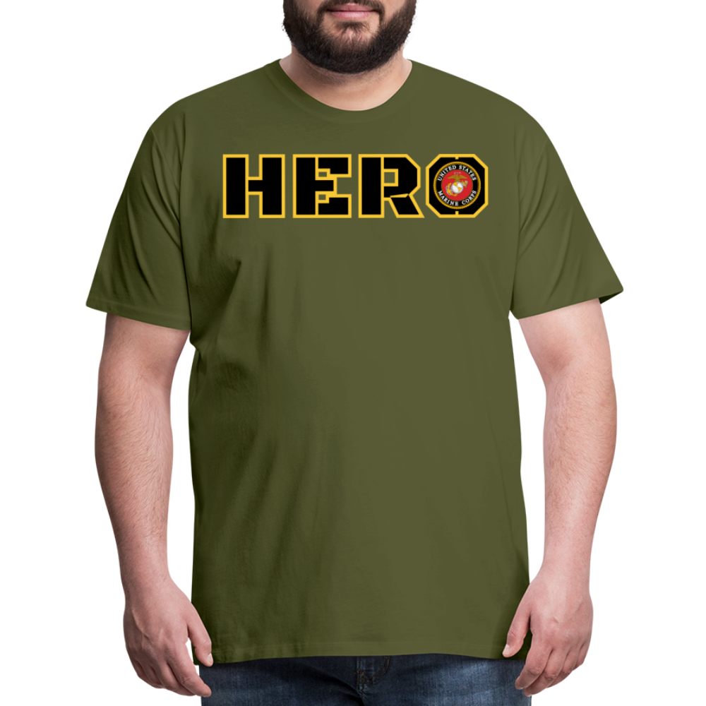 USMC Hero: Men's Premium T-Shirt - olive green