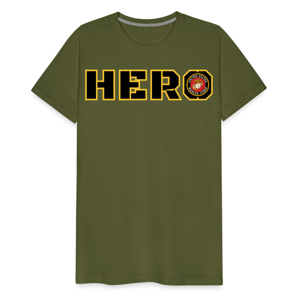 USMC Hero: Men's Premium T-Shirt - olive green