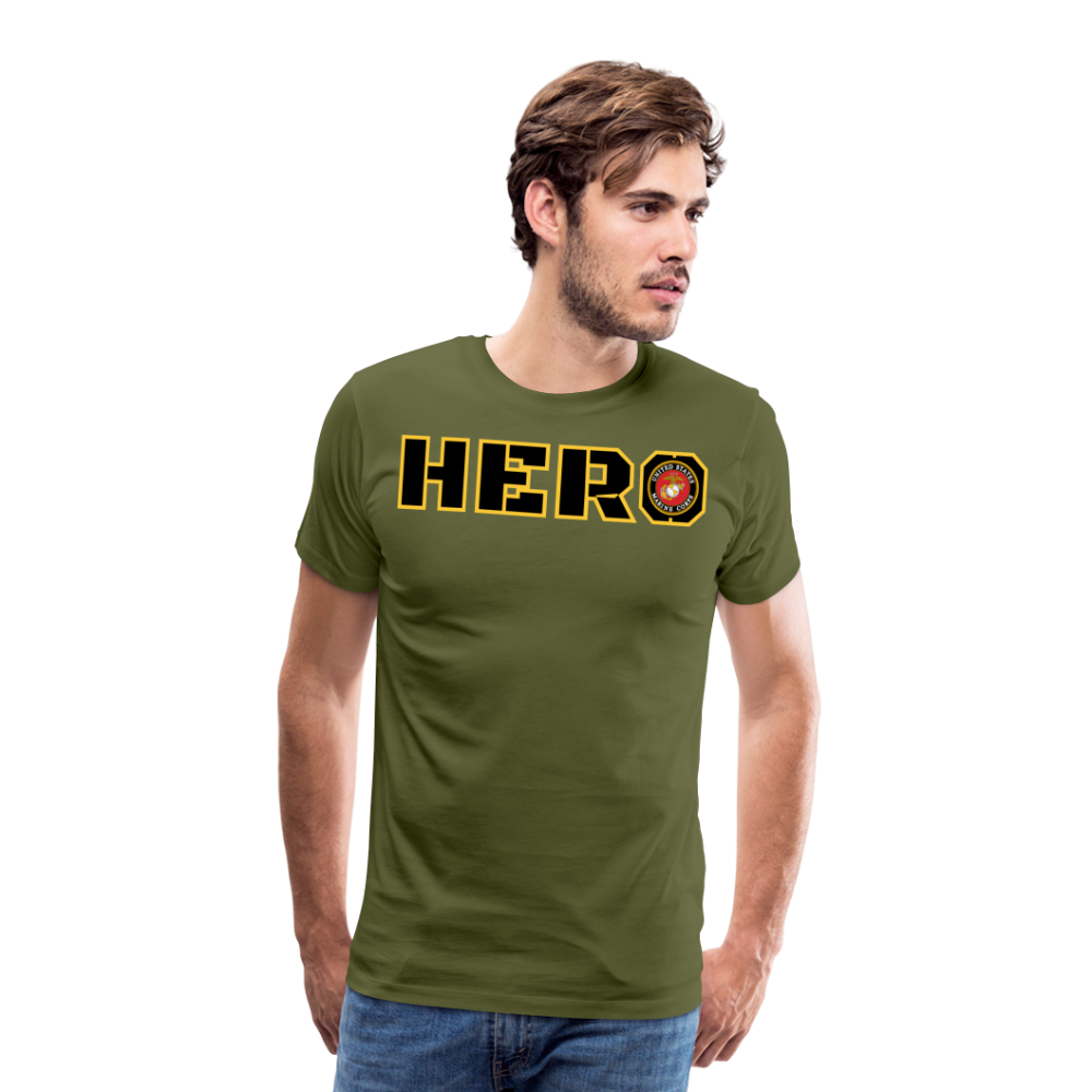 USMC Hero: Men's Premium T-Shirt - olive green