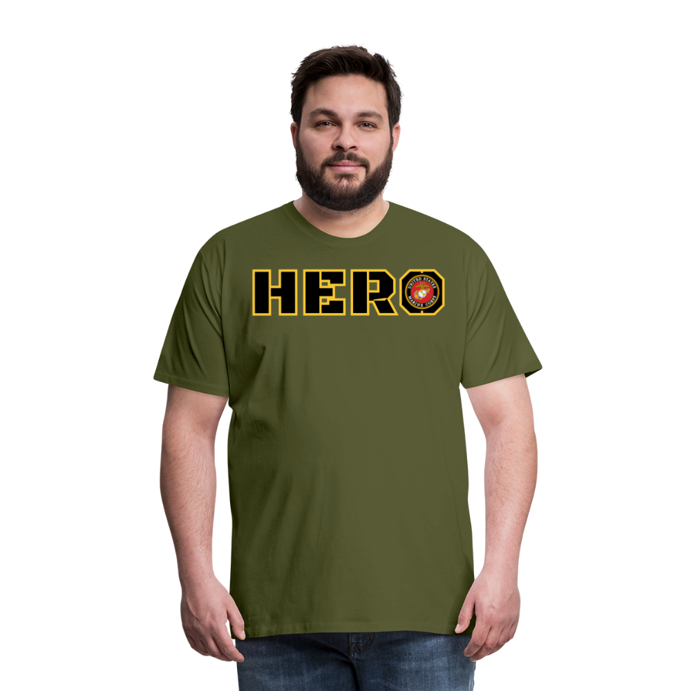 USMC Hero: Men's Premium T-Shirt - olive green