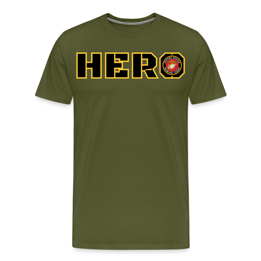 USMC Hero: Men's Premium T-Shirt - olive green