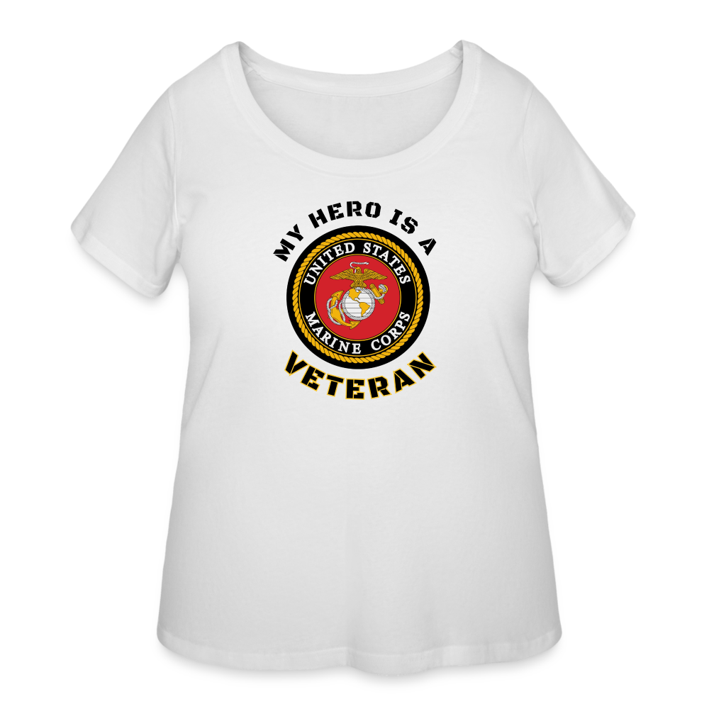 My USMC Hero: Women’s Curvy T-Shirt - white