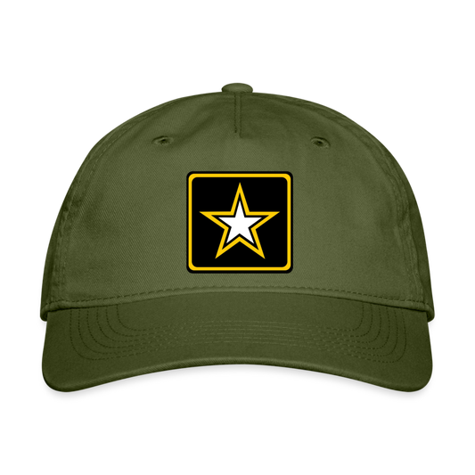 ARMY: Organic Baseball Cap - olive green