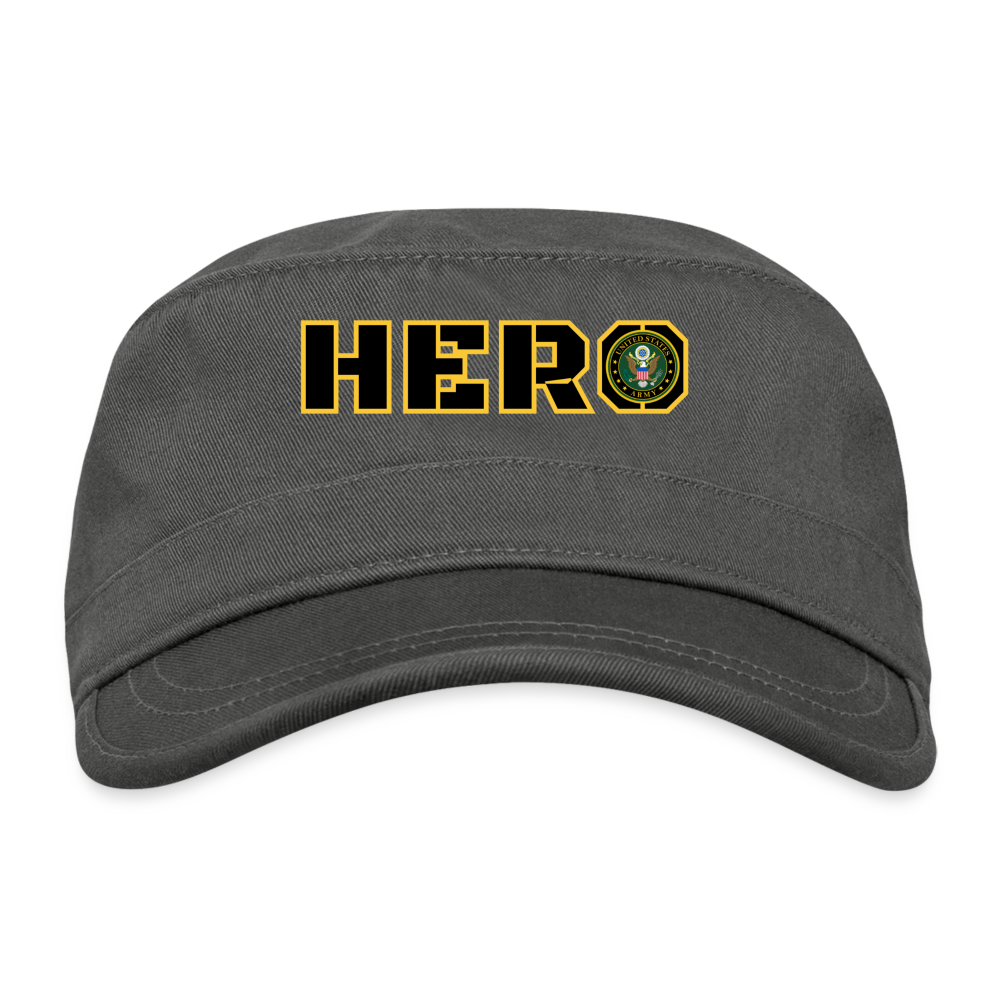 ARMY Hero: Organic Cadet Cap - charcoal