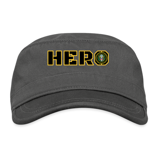 ARMY Hero: Organic Cadet Cap - charcoal