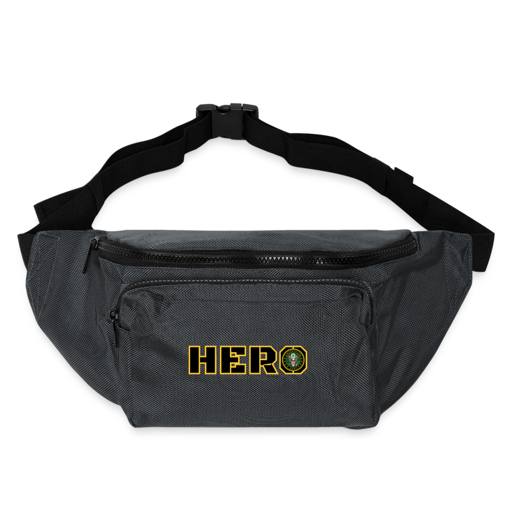 ARMY Hero: Large Crossbody Hip Bag - charcoal gray