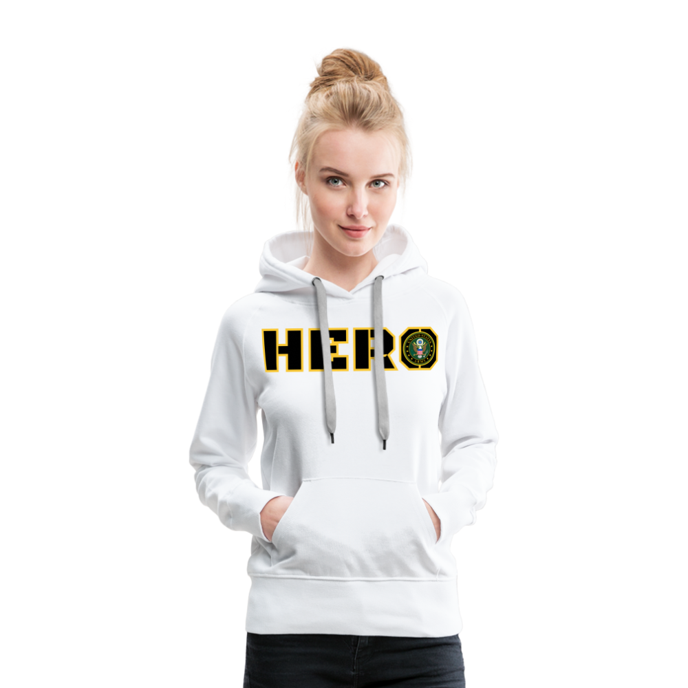 ARMY Hero: Women’s Premium Hoodie - white