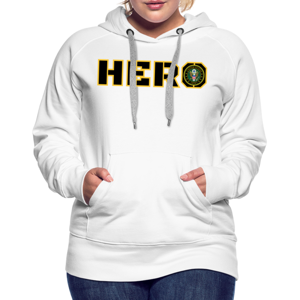 ARMY Hero: Women’s Premium Hoodie - white