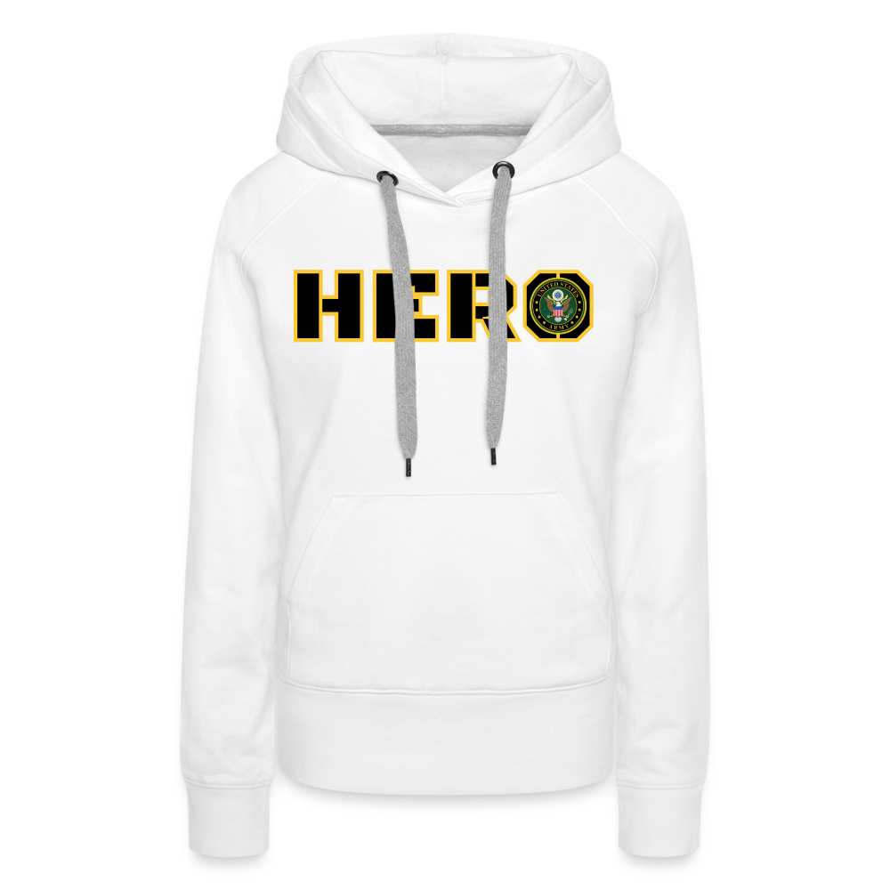 ARMY Hero: Women’s Premium Hoodie - white