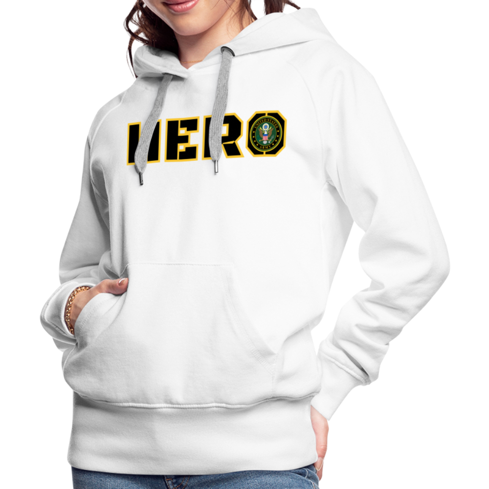 ARMY Hero: Women’s Premium Hoodie - white