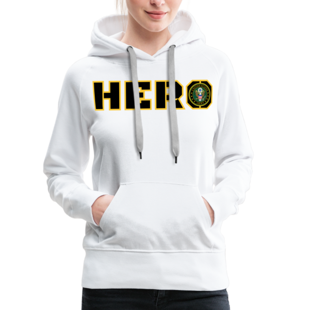 ARMY Hero: Women’s Premium Hoodie - white