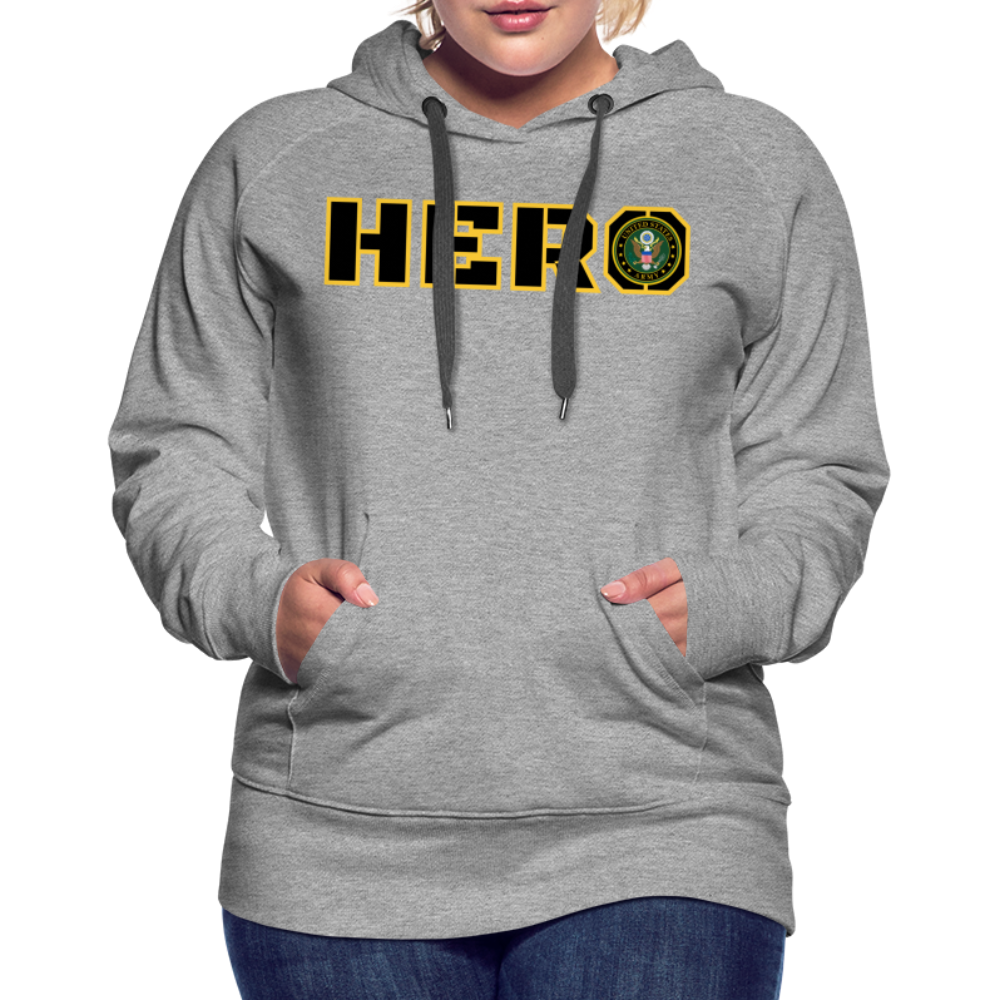 ARMY Hero: Women’s Premium Hoodie - heather grey