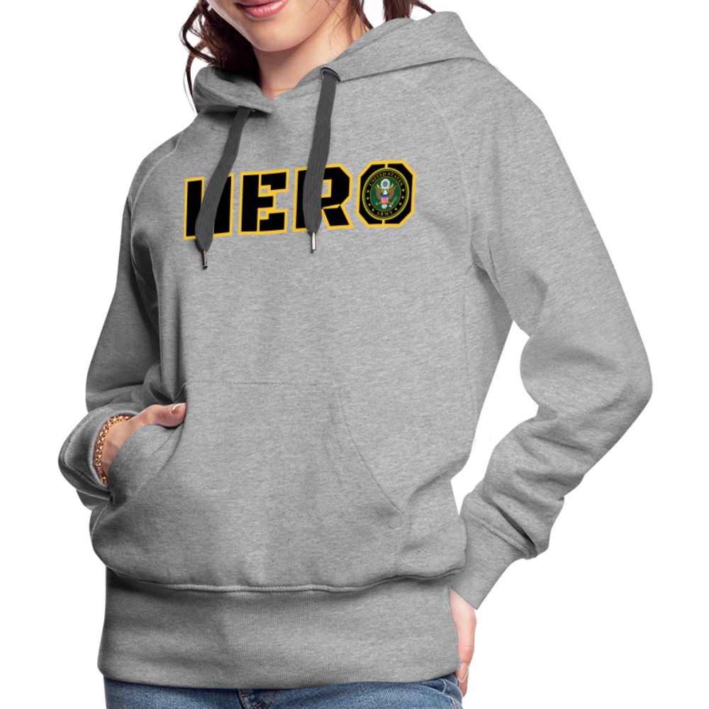 ARMY Hero: Women’s Premium Hoodie - heather grey