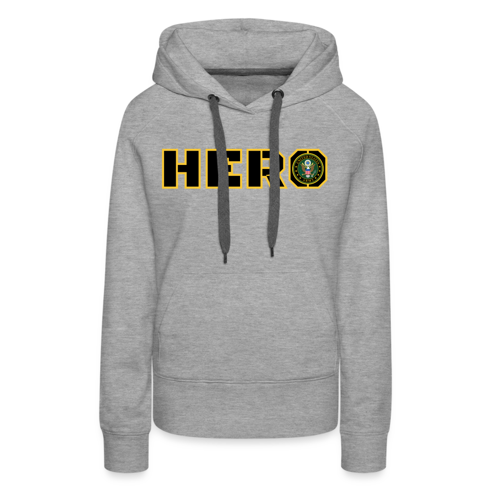 ARMY Hero: Women’s Premium Hoodie - heather grey