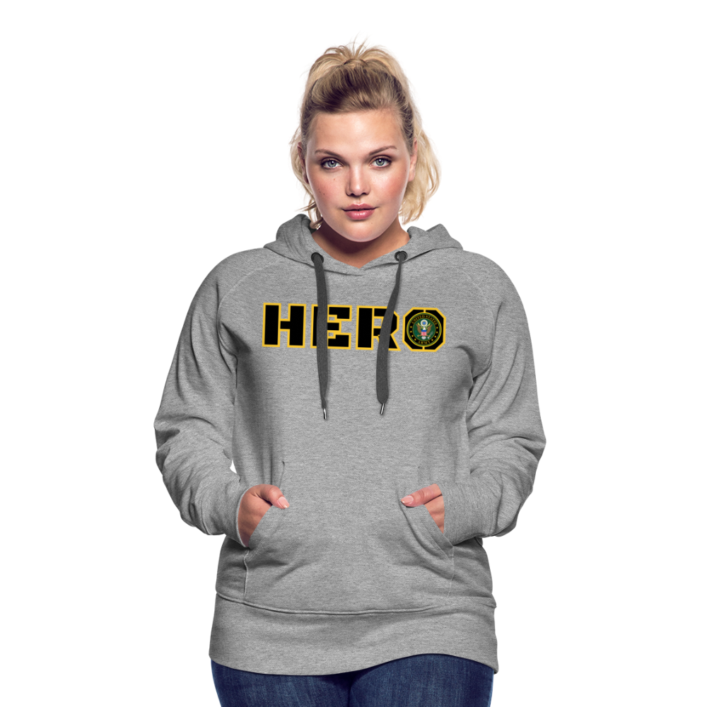 ARMY Hero: Women’s Premium Hoodie - heather grey