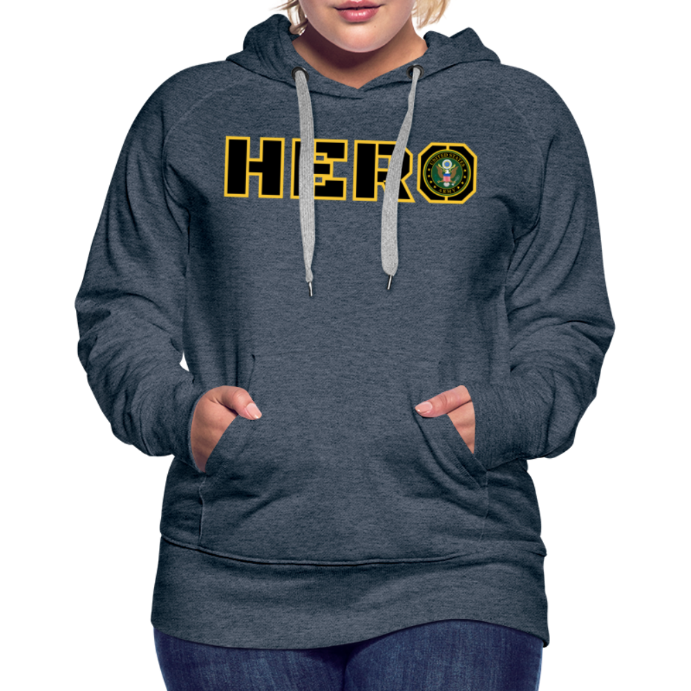 ARMY Hero: Women’s Premium Hoodie - heather denim