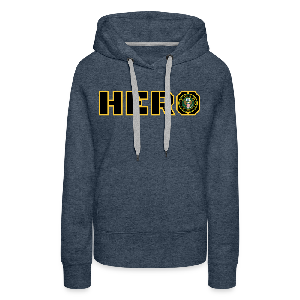 ARMY Hero: Women’s Premium Hoodie - heather denim