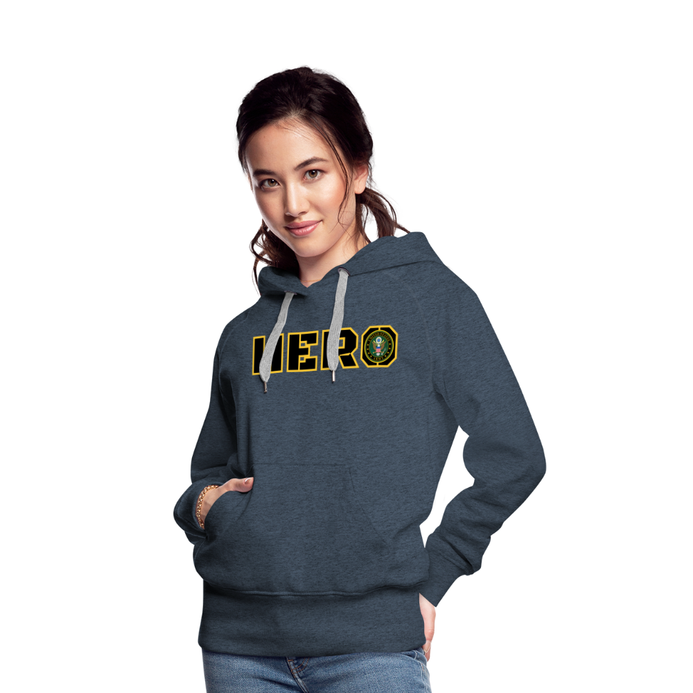 ARMY Hero: Women’s Premium Hoodie - heather denim