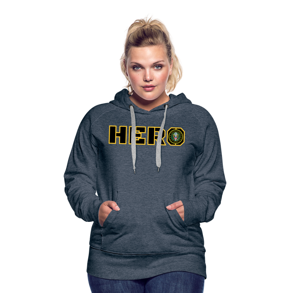 ARMY Hero: Women’s Premium Hoodie - heather denim