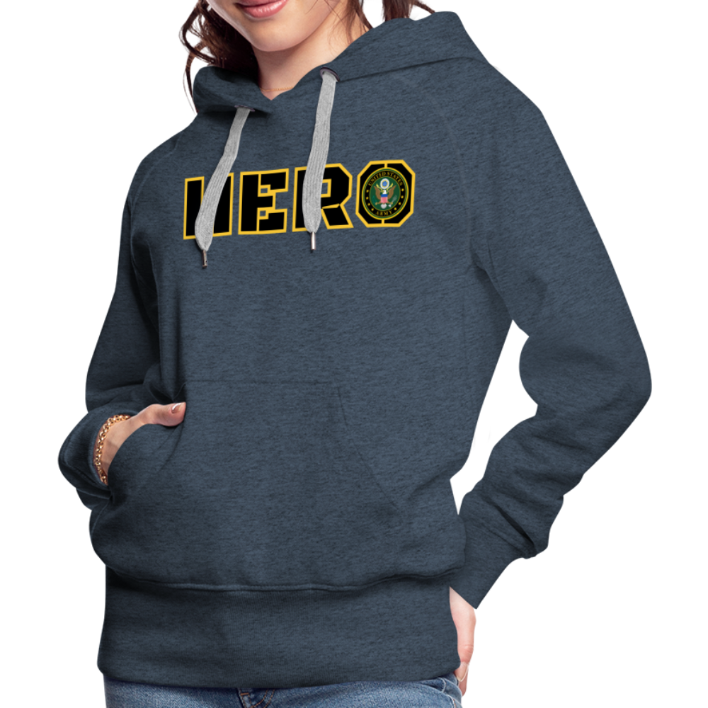 ARMY Hero: Women’s Premium Hoodie - heather denim