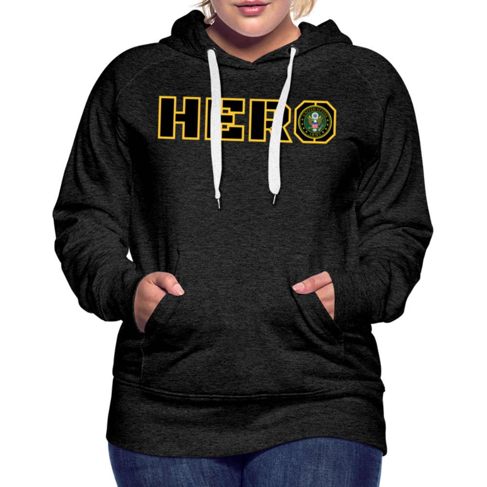 ARMY Hero: Women’s Premium Hoodie - charcoal grey