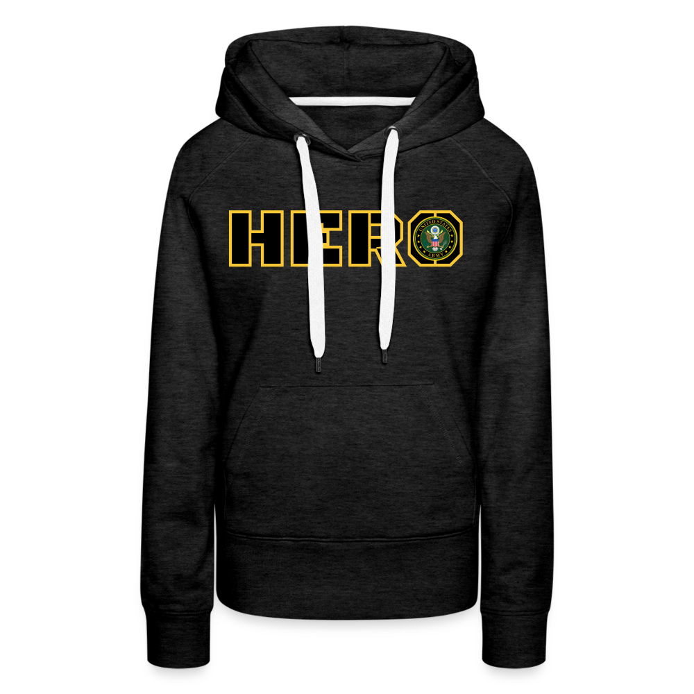 ARMY Hero: Women’s Premium Hoodie - charcoal grey