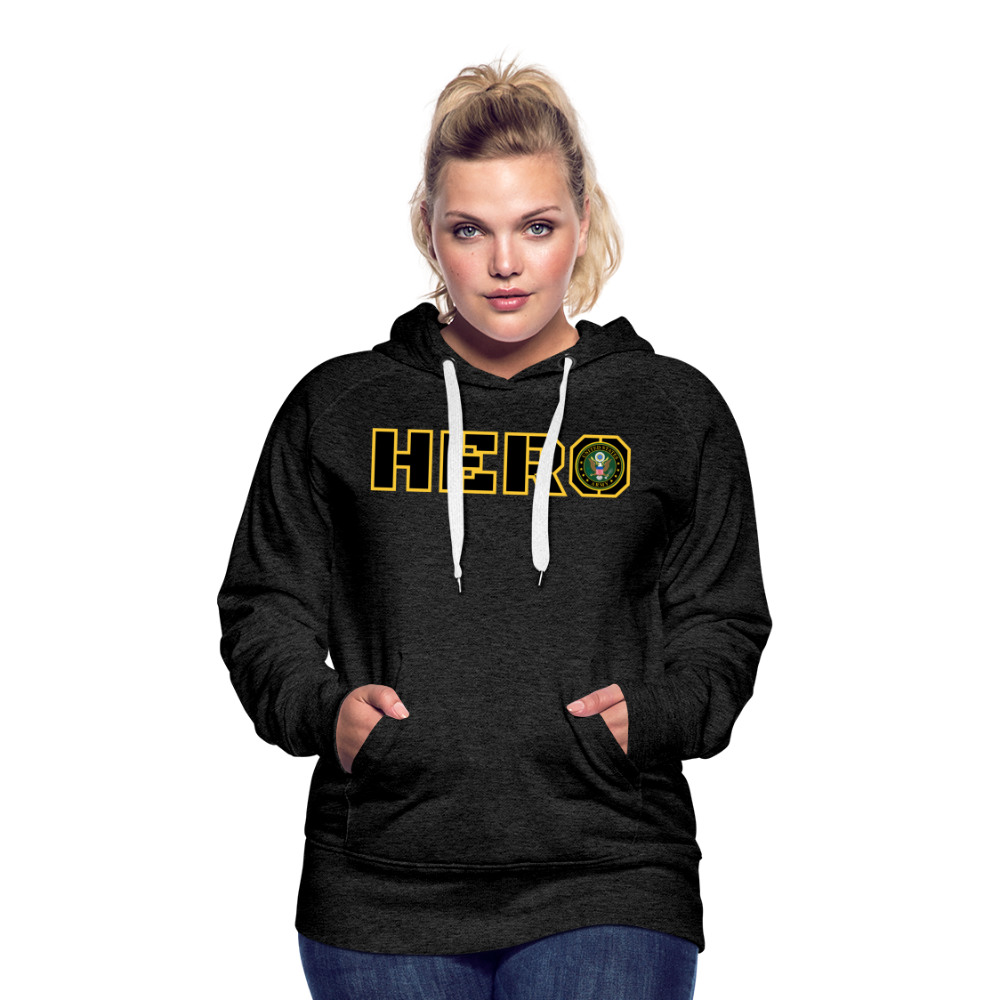 ARMY Hero: Women’s Premium Hoodie - charcoal grey