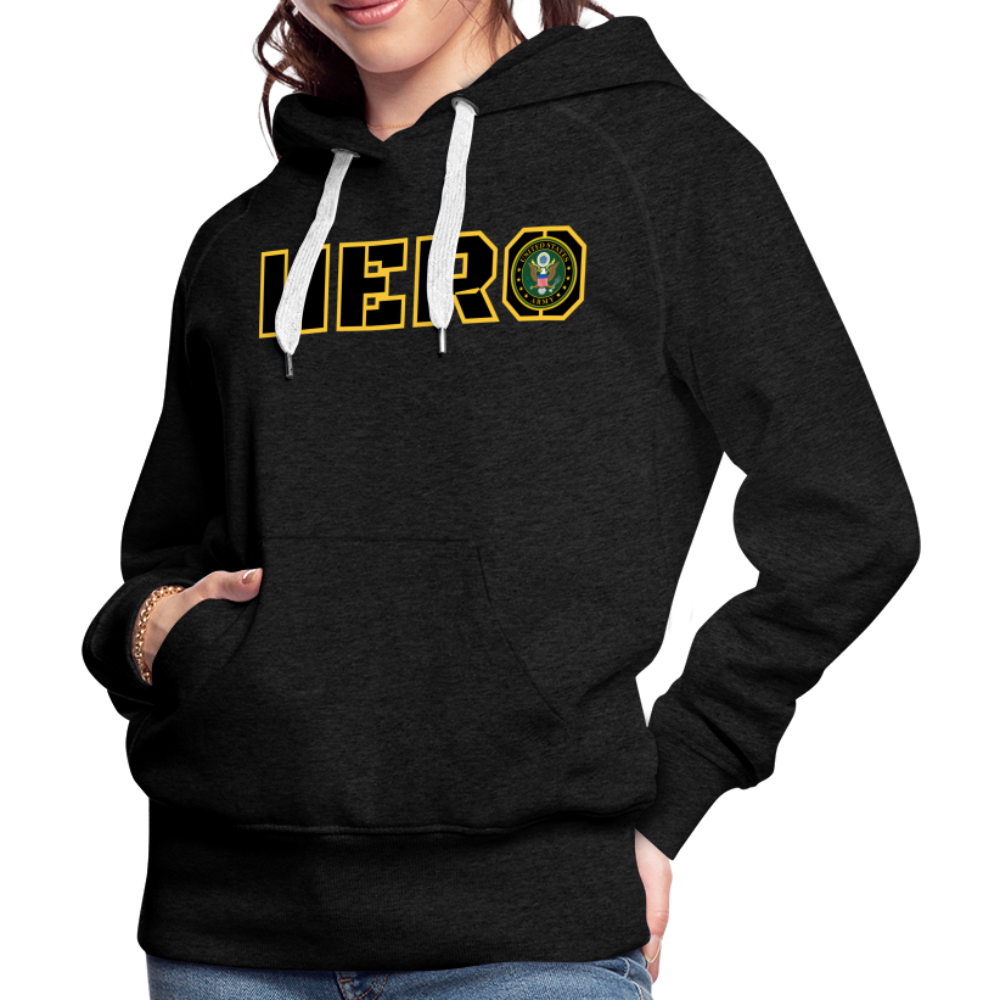 ARMY Hero: Women’s Premium Hoodie - charcoal grey