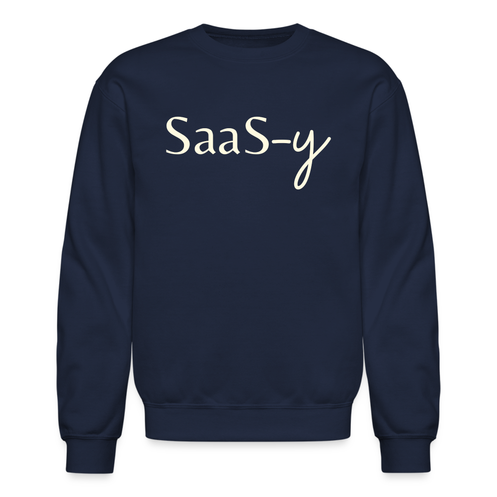 SaaS-y Crewneck Sweatshirt - navy