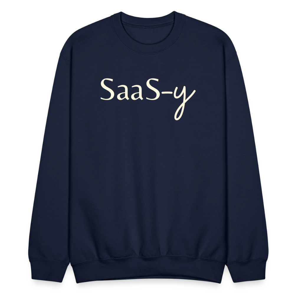 SaaS-y Crewneck Sweatshirt - navy