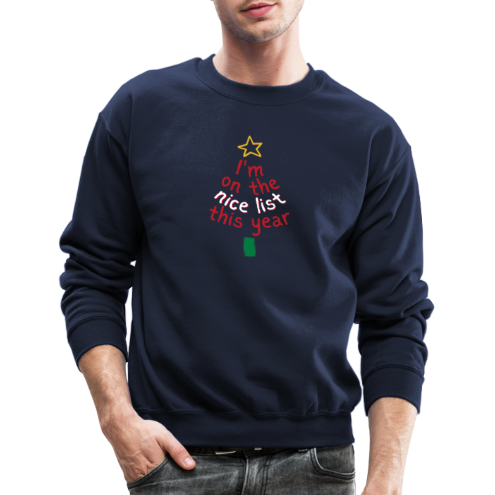 NICE LIST: Crewneck Sweatshirt - navy