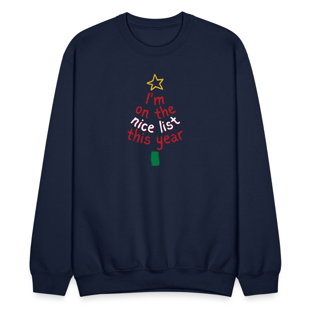 NICE LIST: Crewneck Sweatshirt - navy