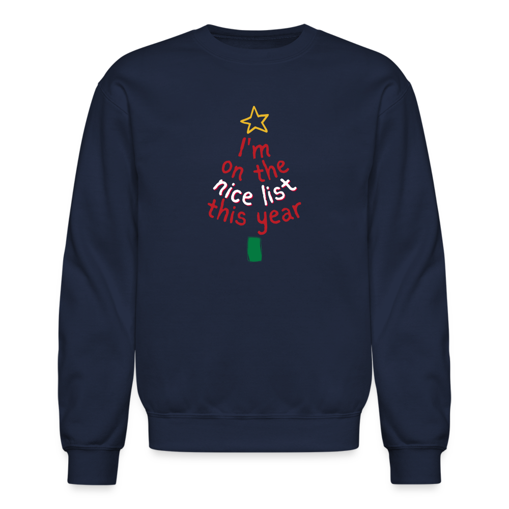 NICE LIST: Crewneck Sweatshirt - navy