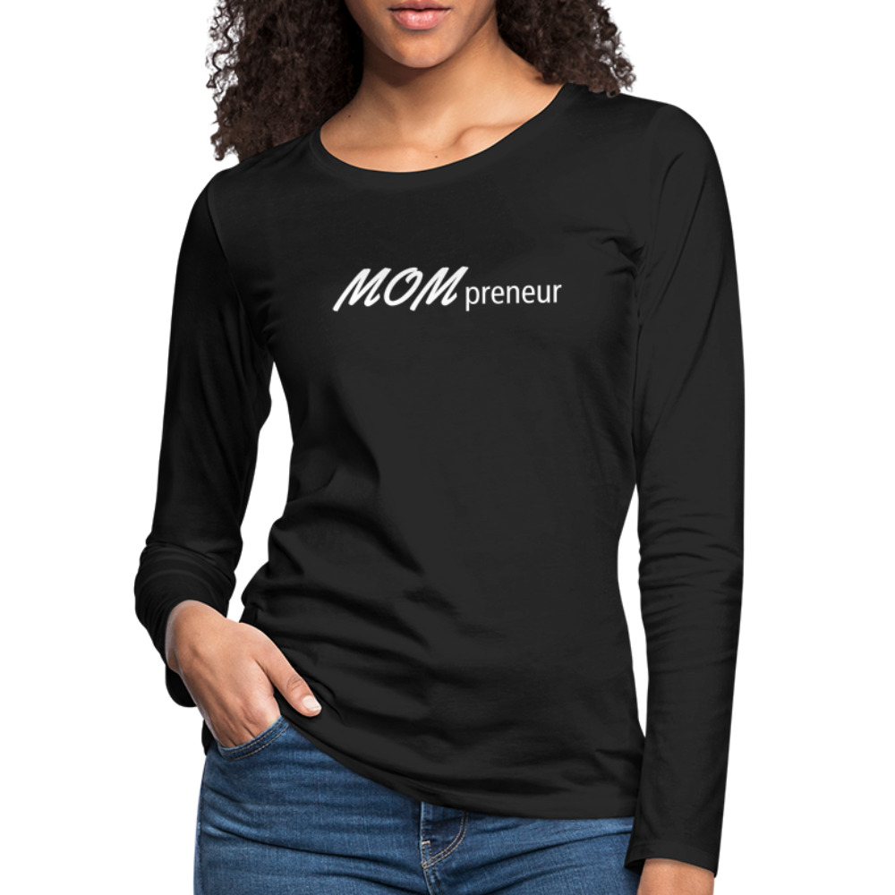 MOMpreneur ~ Women's Premium Long Sleeve T-Shirt - black