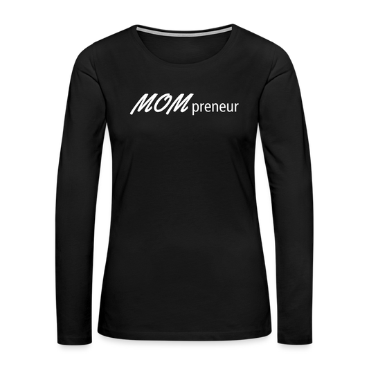 MOMpreneur ~ Women's Premium Long Sleeve T-Shirt - black
