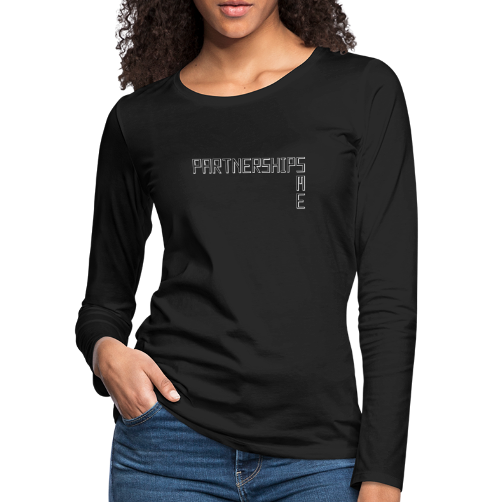 Partnerships SME ~ Women's Premium Long Sleeve T-Shirt - black