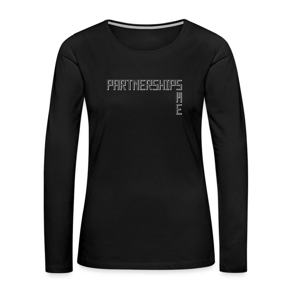 Partnerships SME ~ Women's Premium Long Sleeve T-Shirt - black