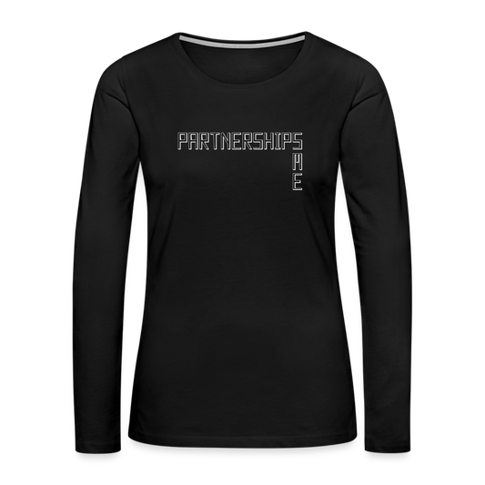 Partnerships SME ~ Women's Premium Long Sleeve T-Shirt - black