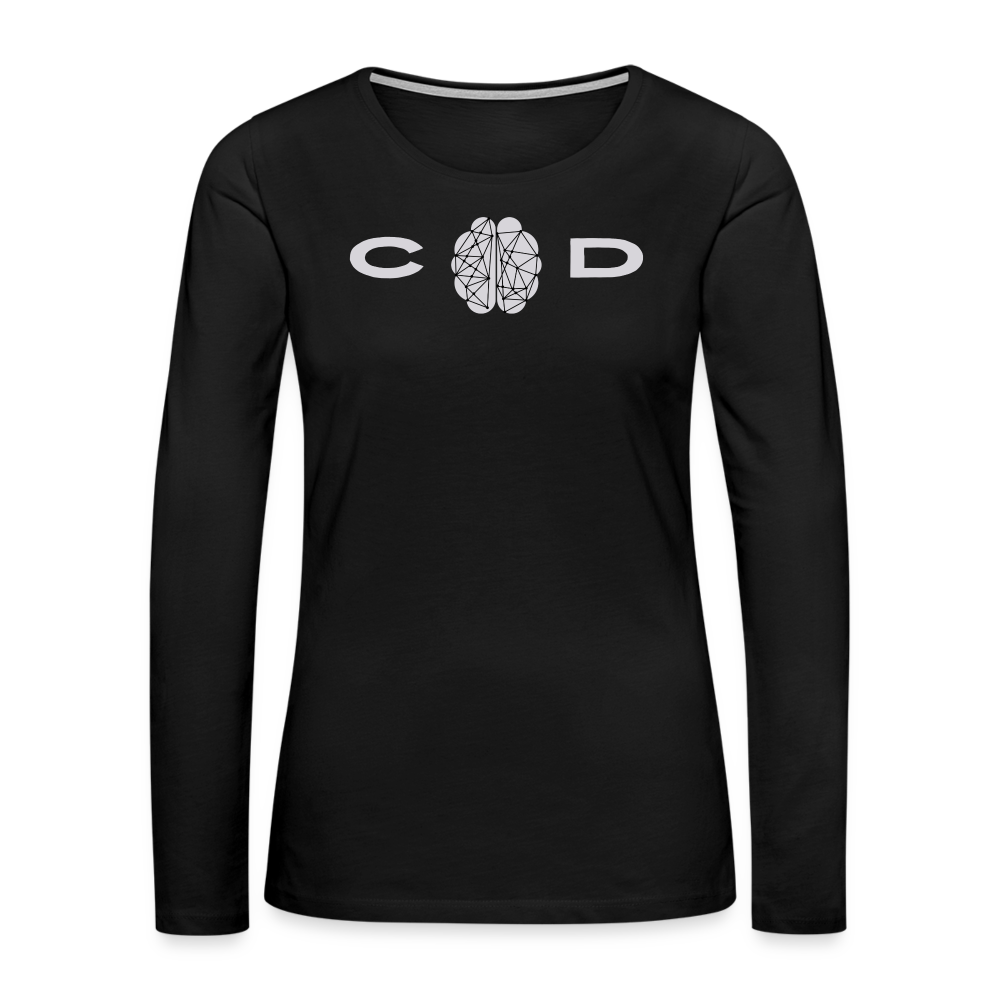 Connector of Dots ~ Women's Premium Long Sleeve T-Shirt - black