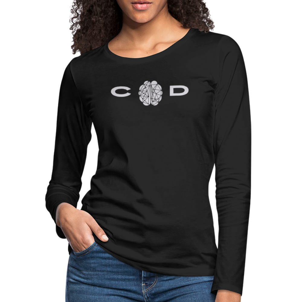 Connector of Dots ~ Women's Premium Long Sleeve T-Shirt - black