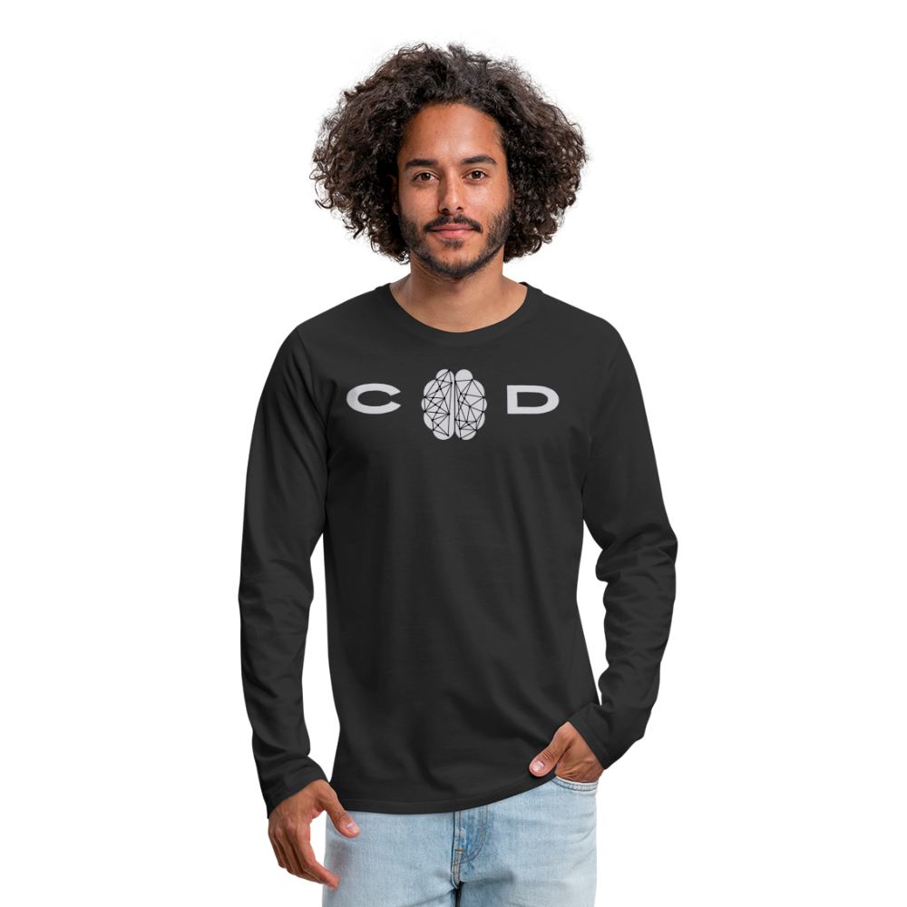 Connector of Dots ~ Men's Premium Long Sleeve T-Shirt - black