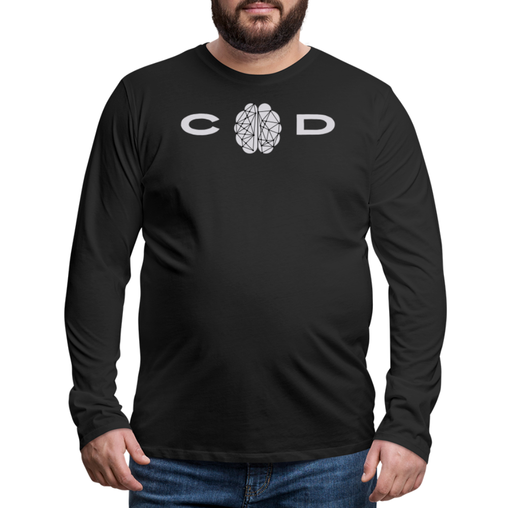 Connector of Dots ~ Men's Premium Long Sleeve T-Shirt - black